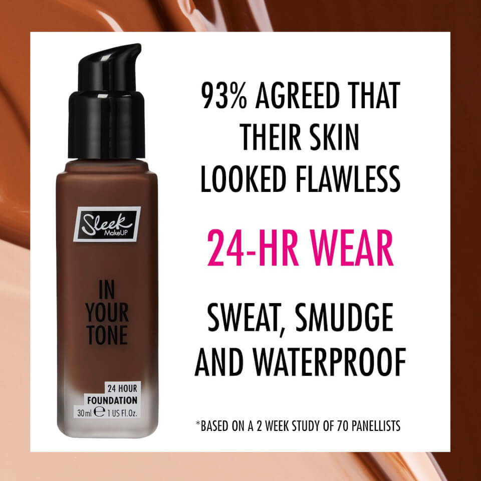 Sleek MakeUP in Your Tone 24 Hour Foundation 30ml (Various Shades)