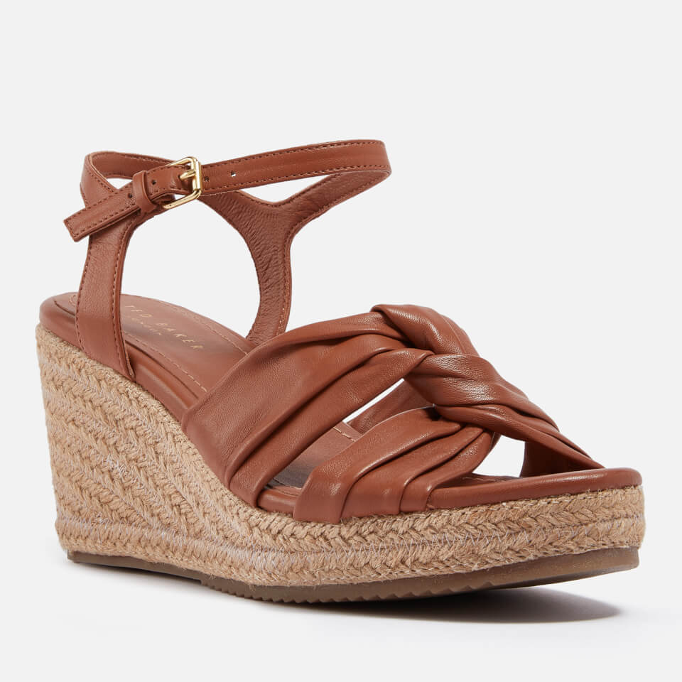 Ted Baker Women's Carda Leather Wedged Espadrilles