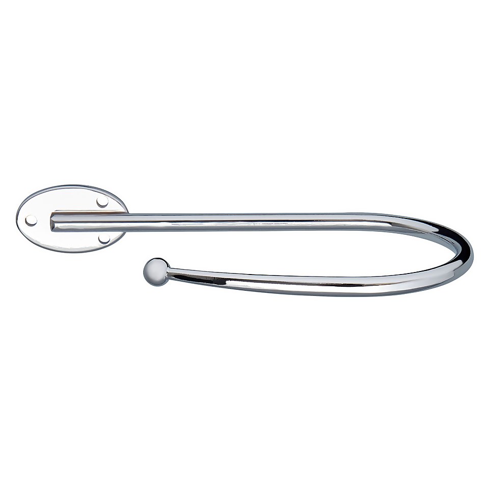 Pack of 2 Polished Chrome J Holdbacks Homebase