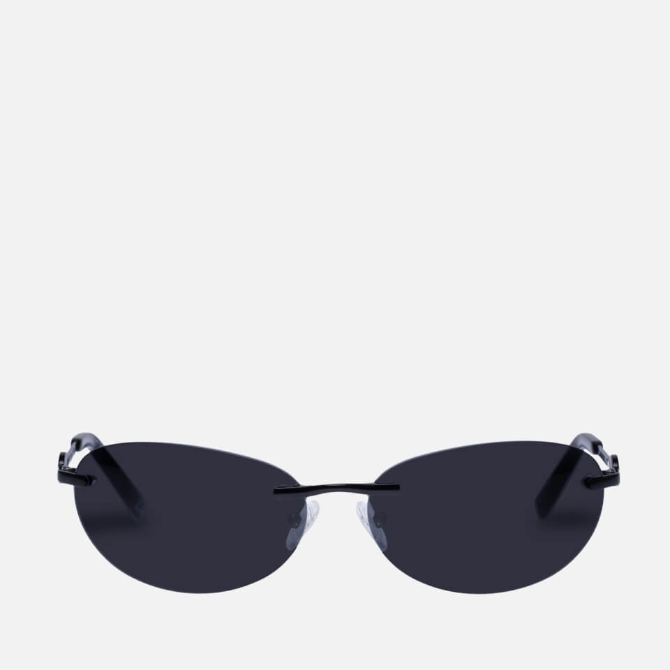 Le Specs SLINKY Oval Metal Sunglasses