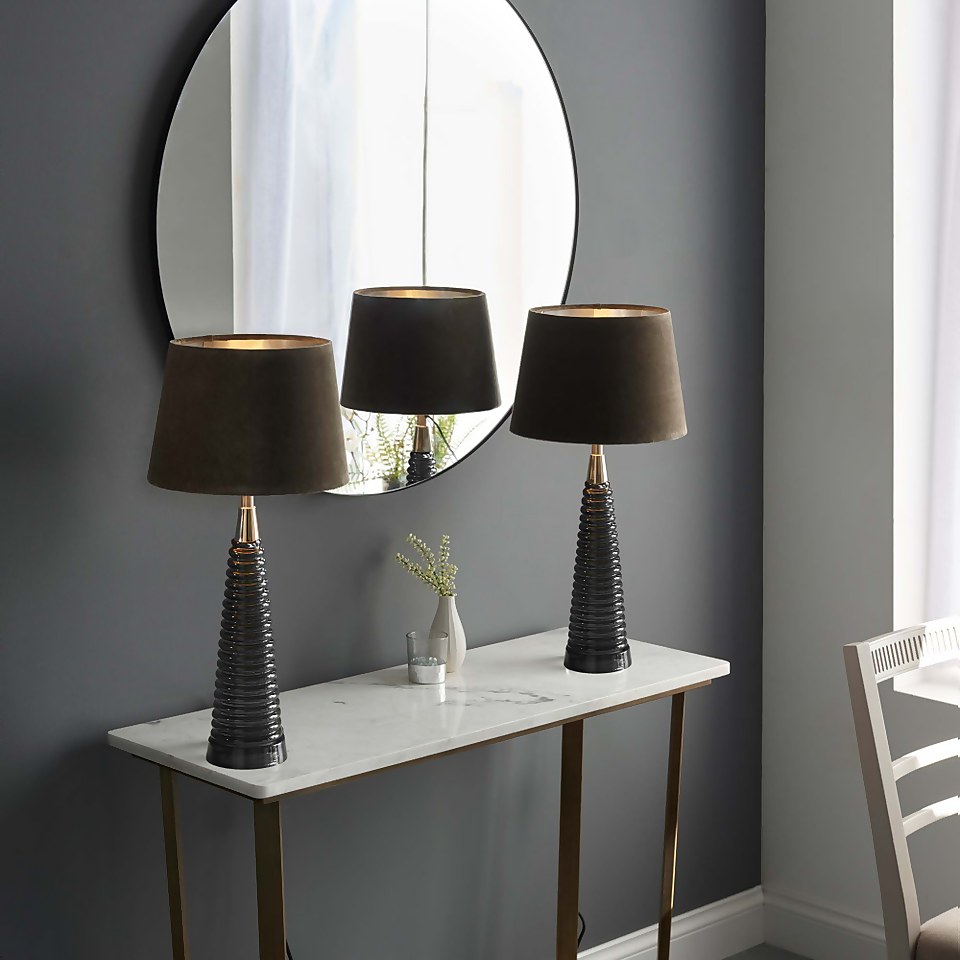 Fearn Table Lamp - Charcoal