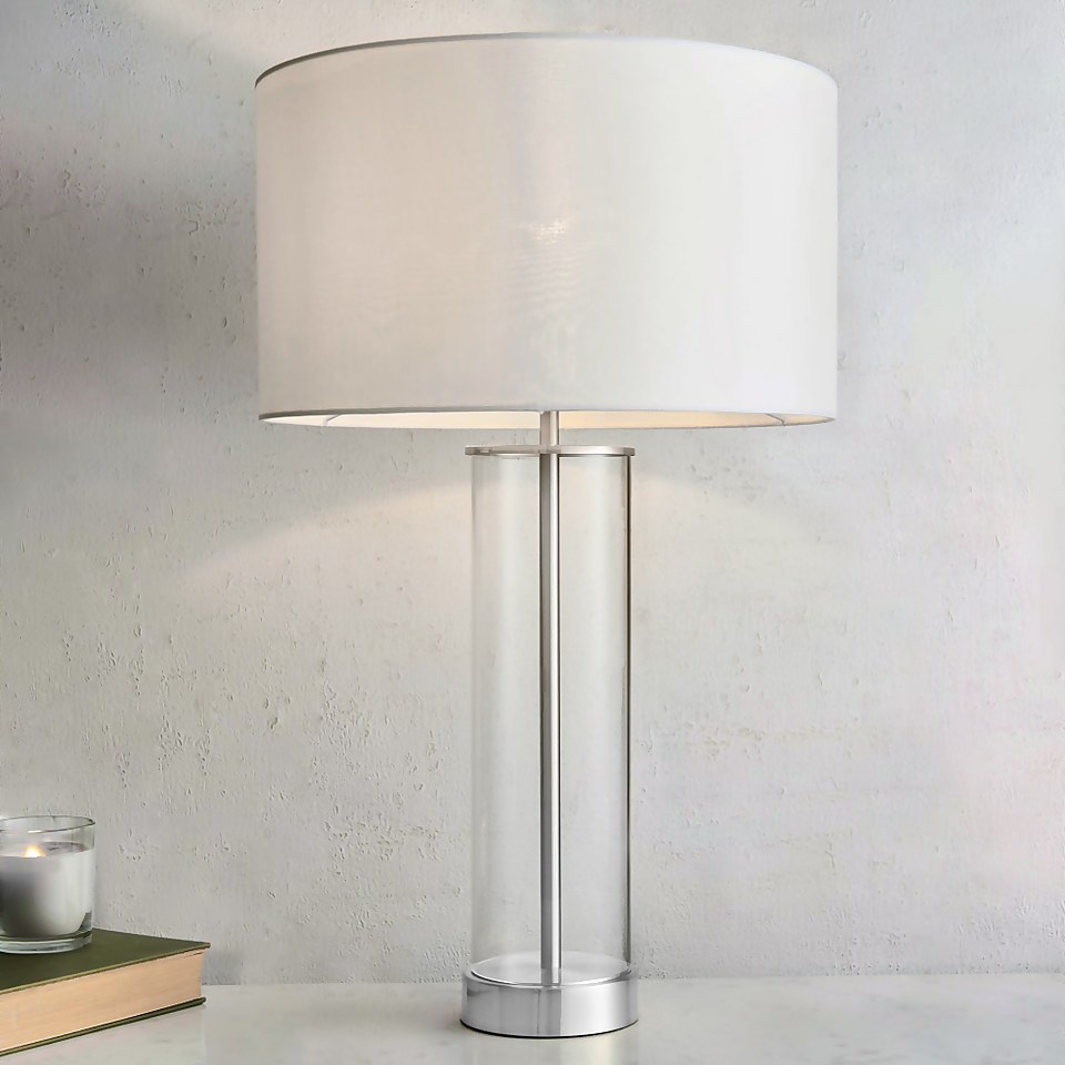 Gills Table Lamp - Nickel Effect