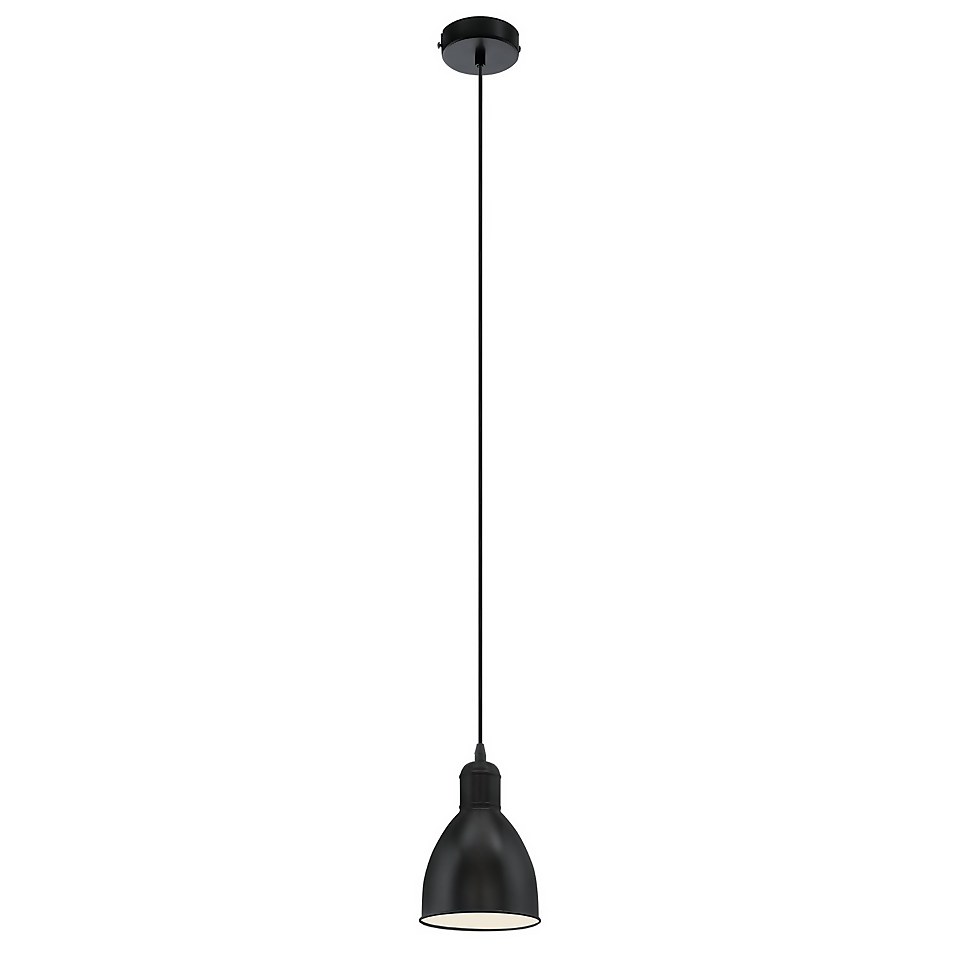 Eglo Priddy Pendant Ceiling Light - Black