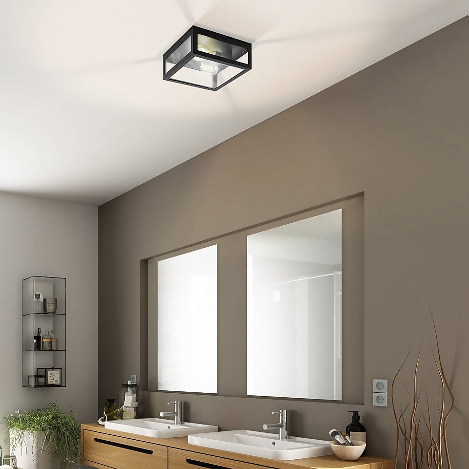 Eglo Amezola 2 Lamp Bathroom Ceiling/Wall Light