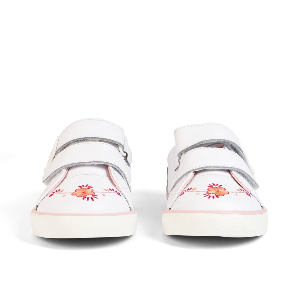 Infant Girls Tovni Twin Happy Trainers Leather White