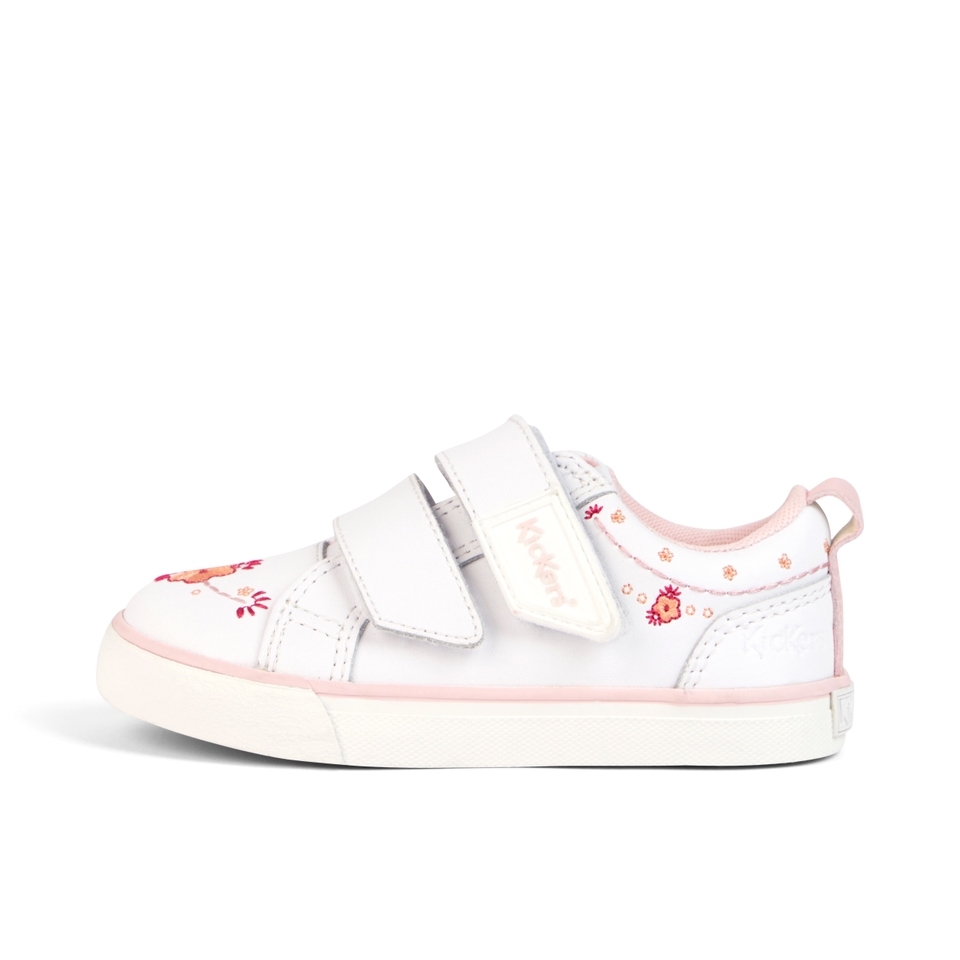 Infant Girls Tovni Twin Happy Trainers Leather White