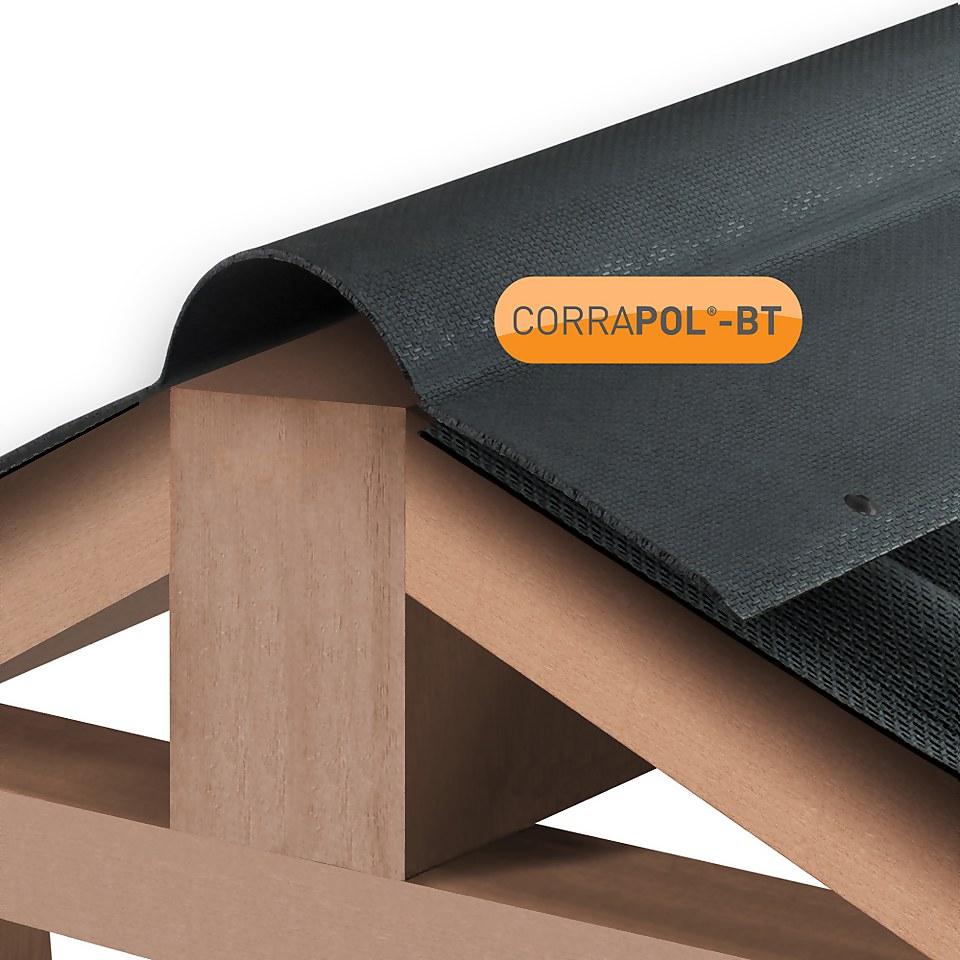 Corrapol®-BT Black Corrugated Bitumen Ridge 1000mm