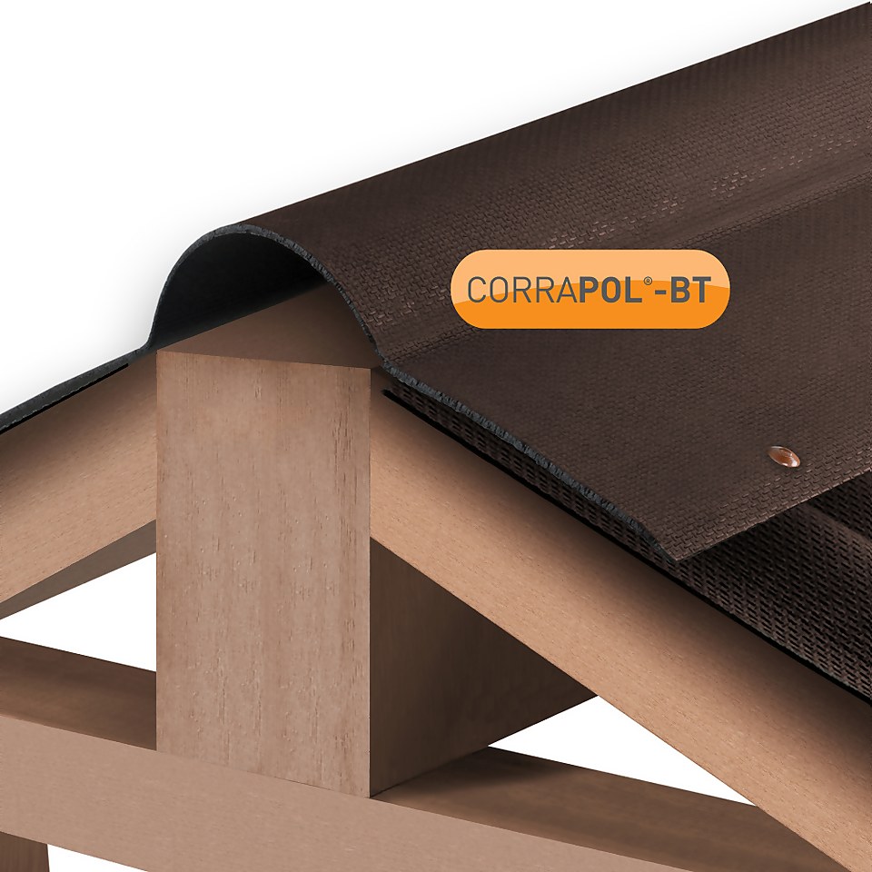 Corrapol®-BT Brown Corrugated Bitumen Ridge 1000mm