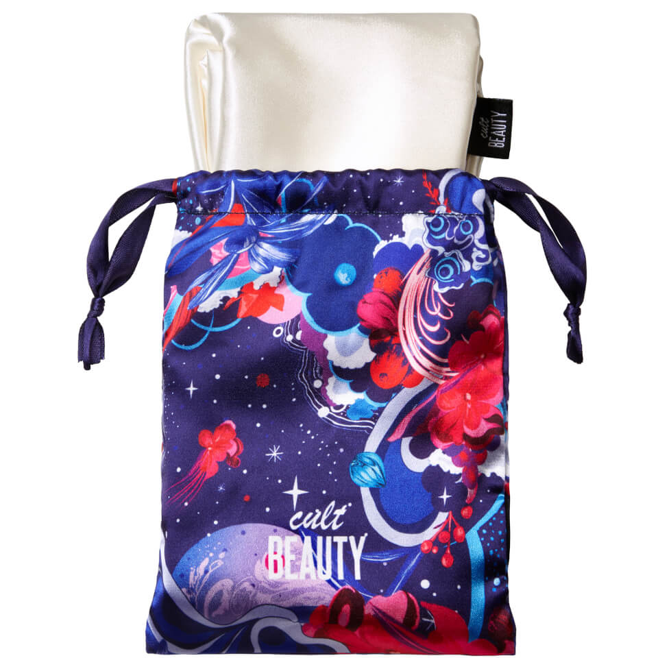 Cult Beauty Limited Edition Satin Pillowcase and Sleep Mask Sleep Set in Drawstring Bag