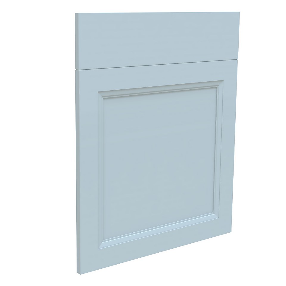 French Shaker Kitchen Cabinet Door and Drawer Front (W)597mm - Light Blue