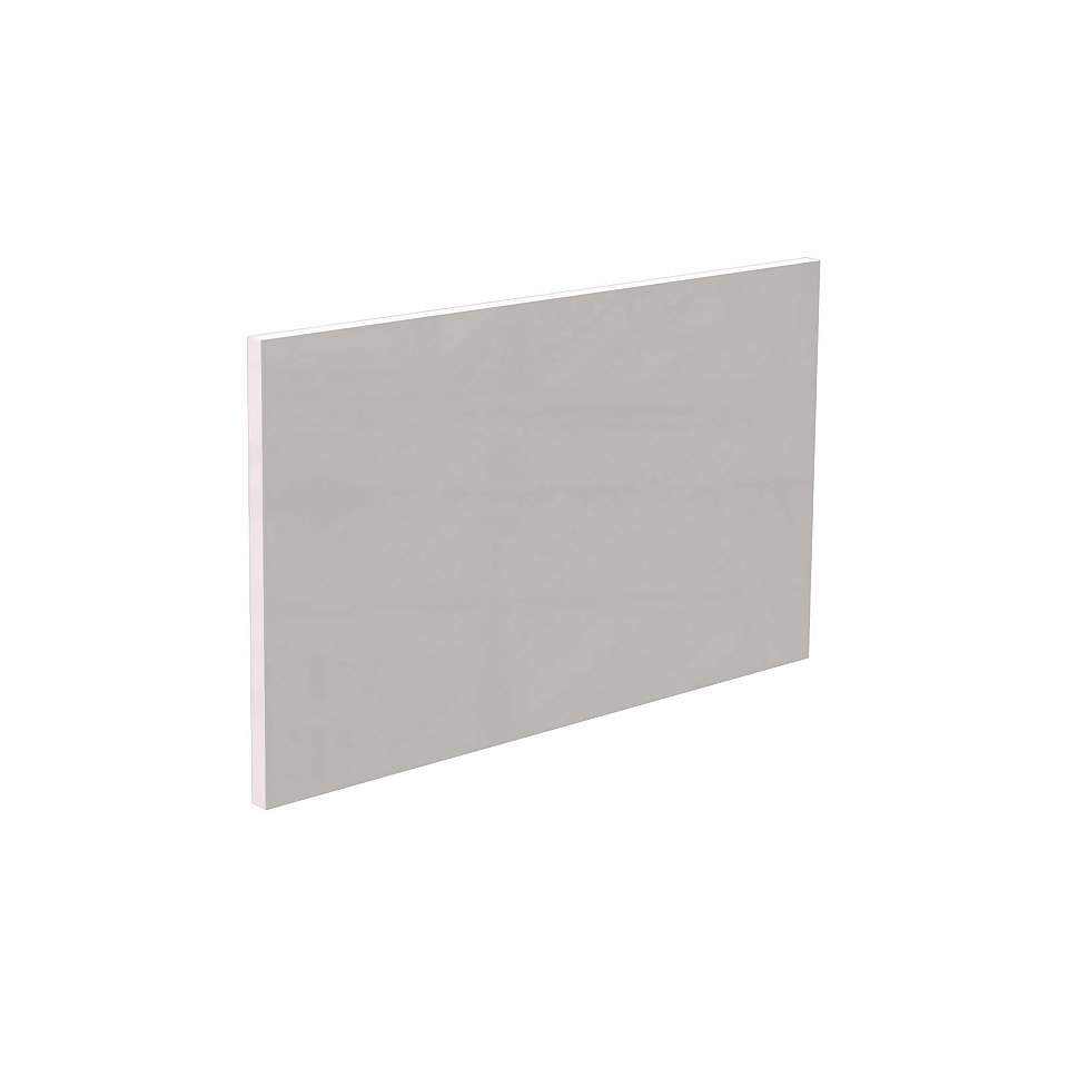 Modern Slab Kitchen Pan Drawer Front (W)597mm - Gloss Grey