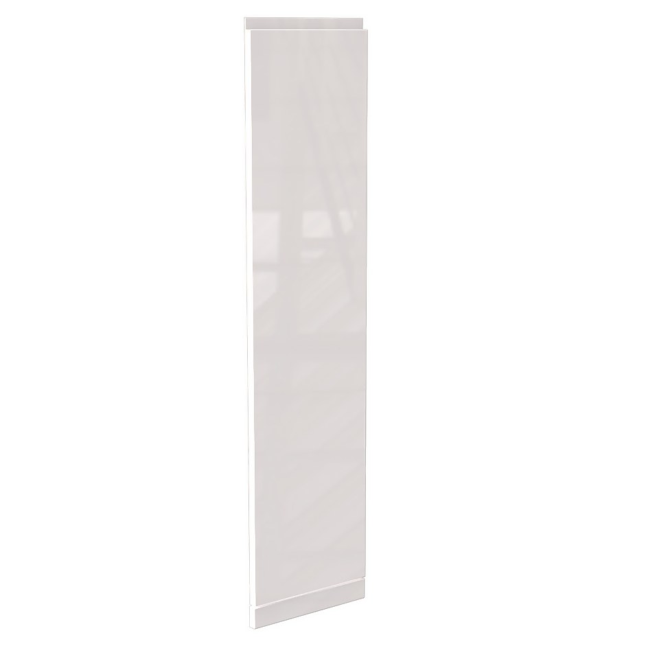 Handleless Kitchen Larder Door (H)1236 x (W)297mm - Gloss White