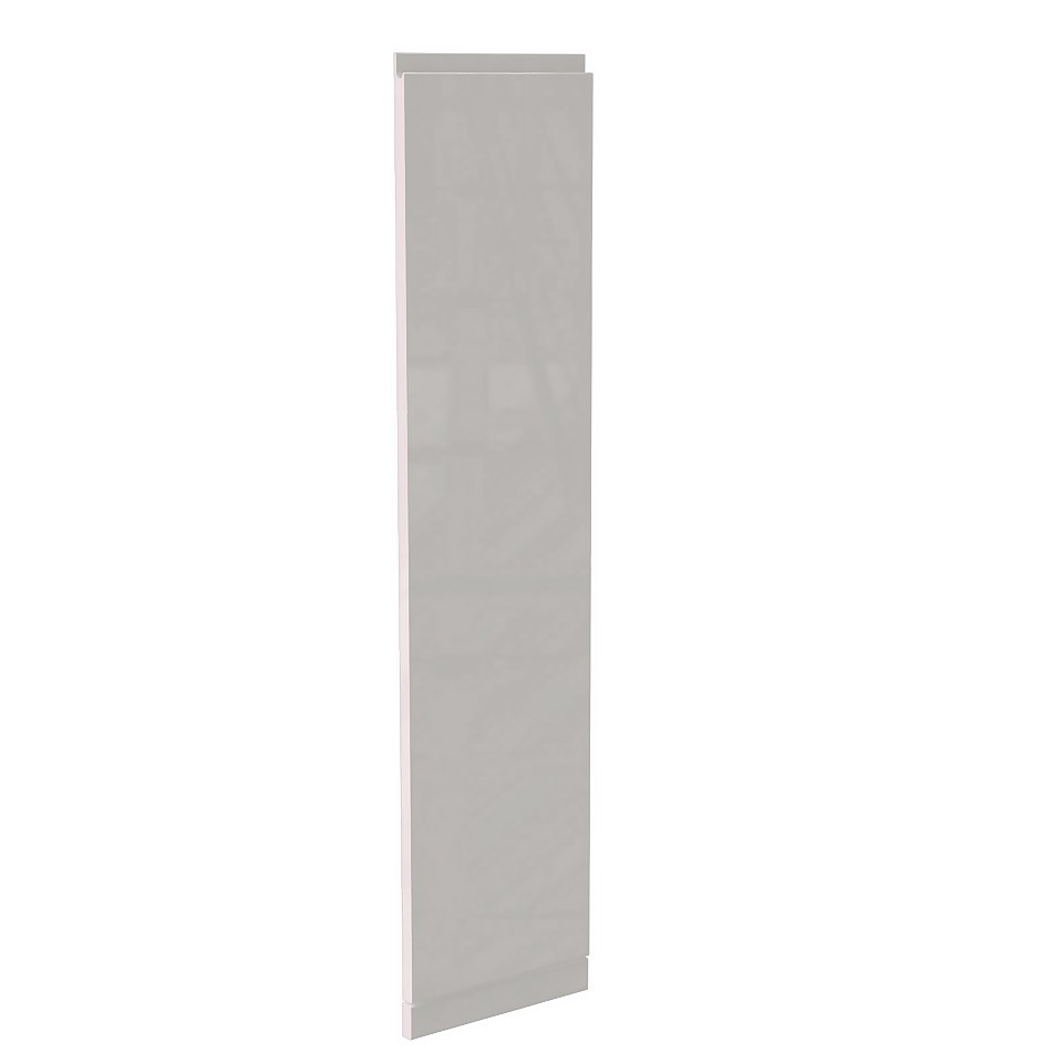 Handleless Kitchen Larder Door (H)1236 x (W)297mm - Gloss Grey
