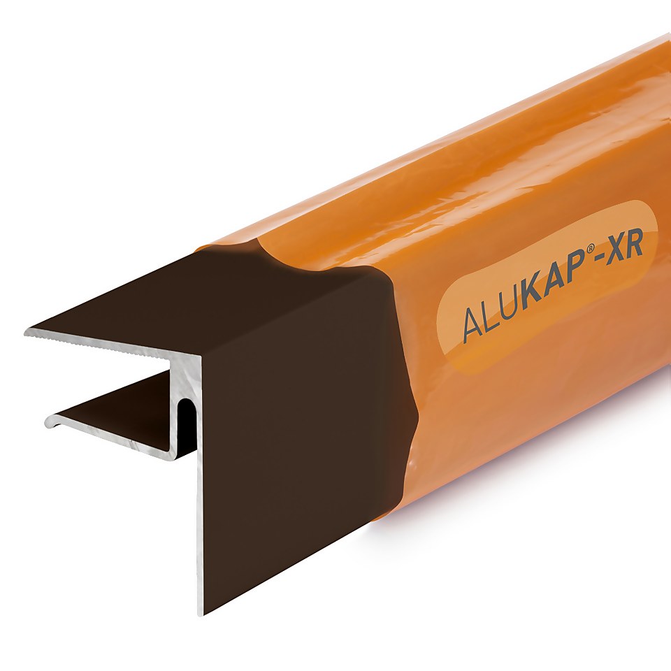 Alukap®-XR 16mm End Stop Bar 4.8m Brown