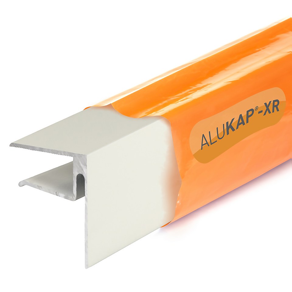 Alukap®-XR 16mm End Stop Bar 4.8m White