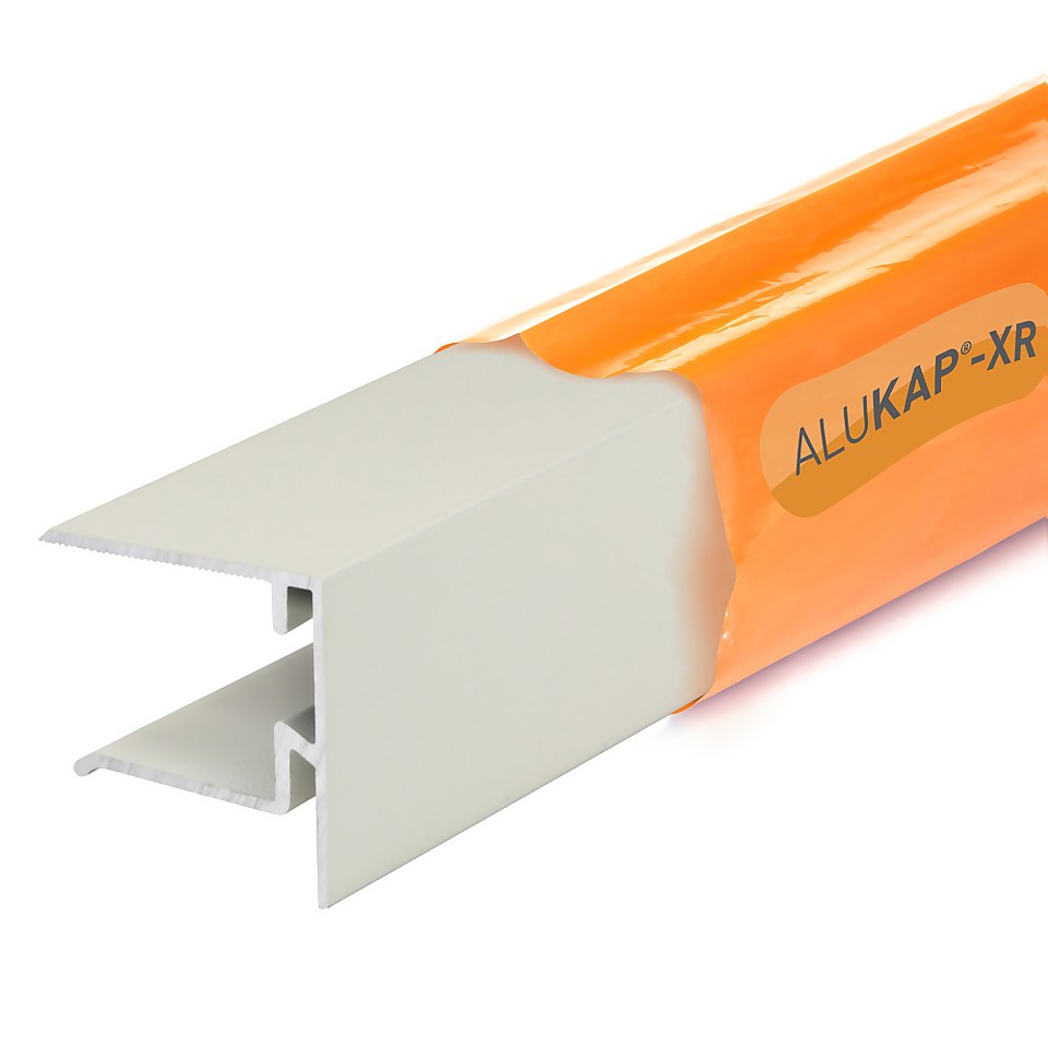 Alukap®-XR 25mm End Stop Bar 3m White