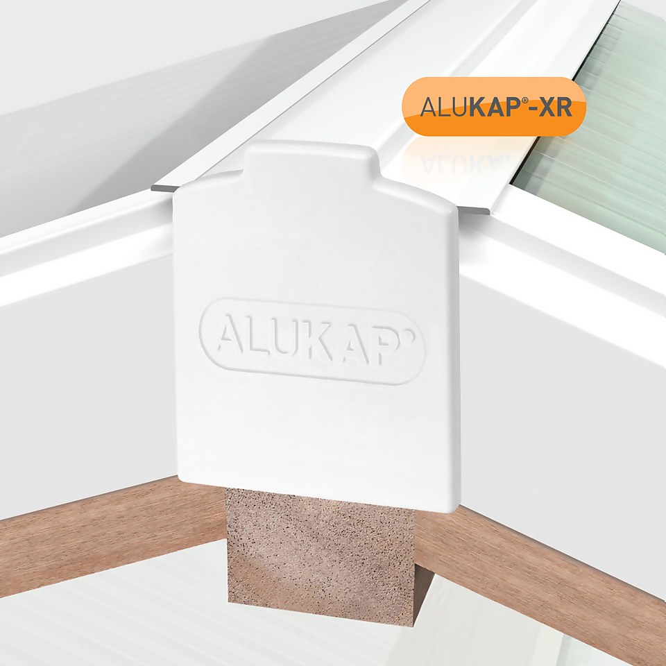 Alukap®-XR Hip Bar 4.8m  55mm RG Alu E/Cap White