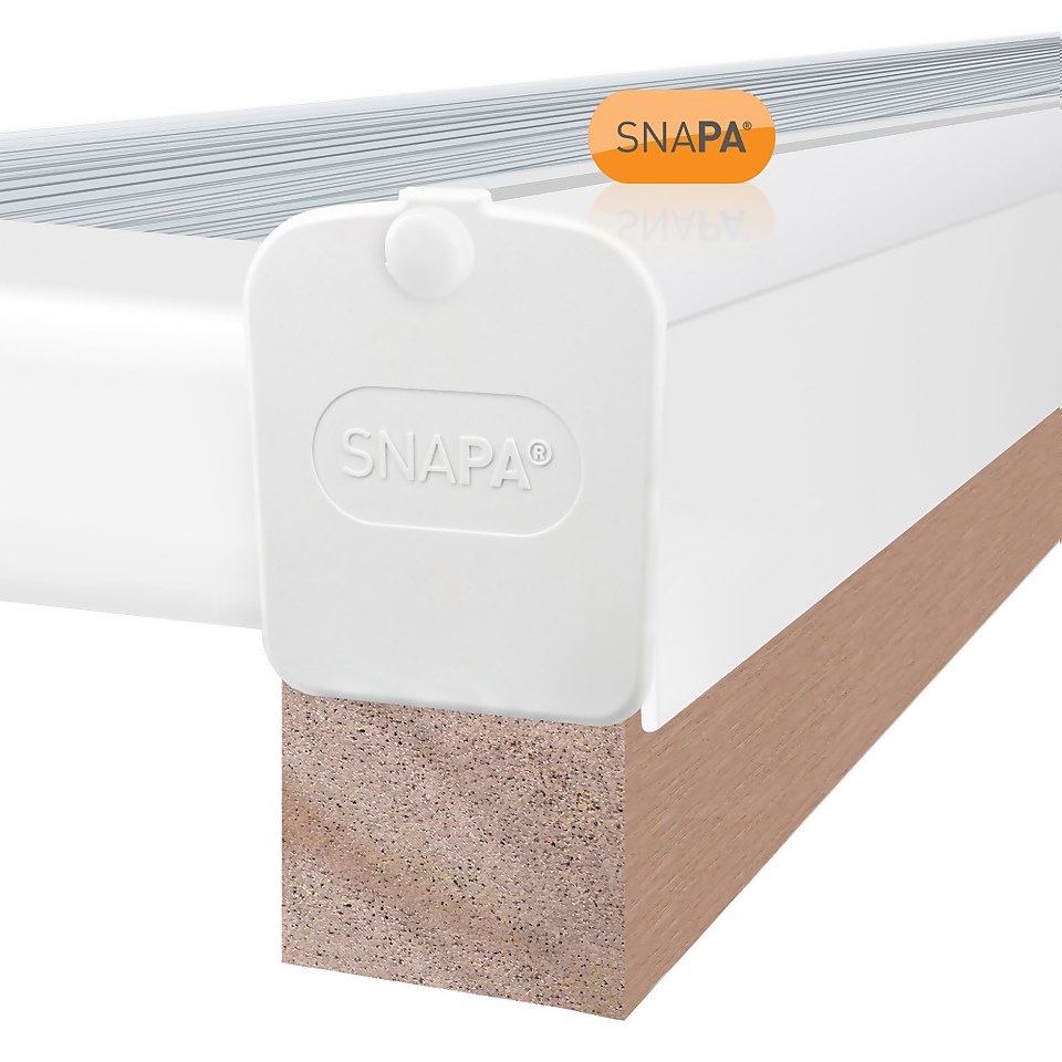 Snapa® Gable Bar 10, 16, 25, 32, & 35mm.Inc.Endcp 4m White