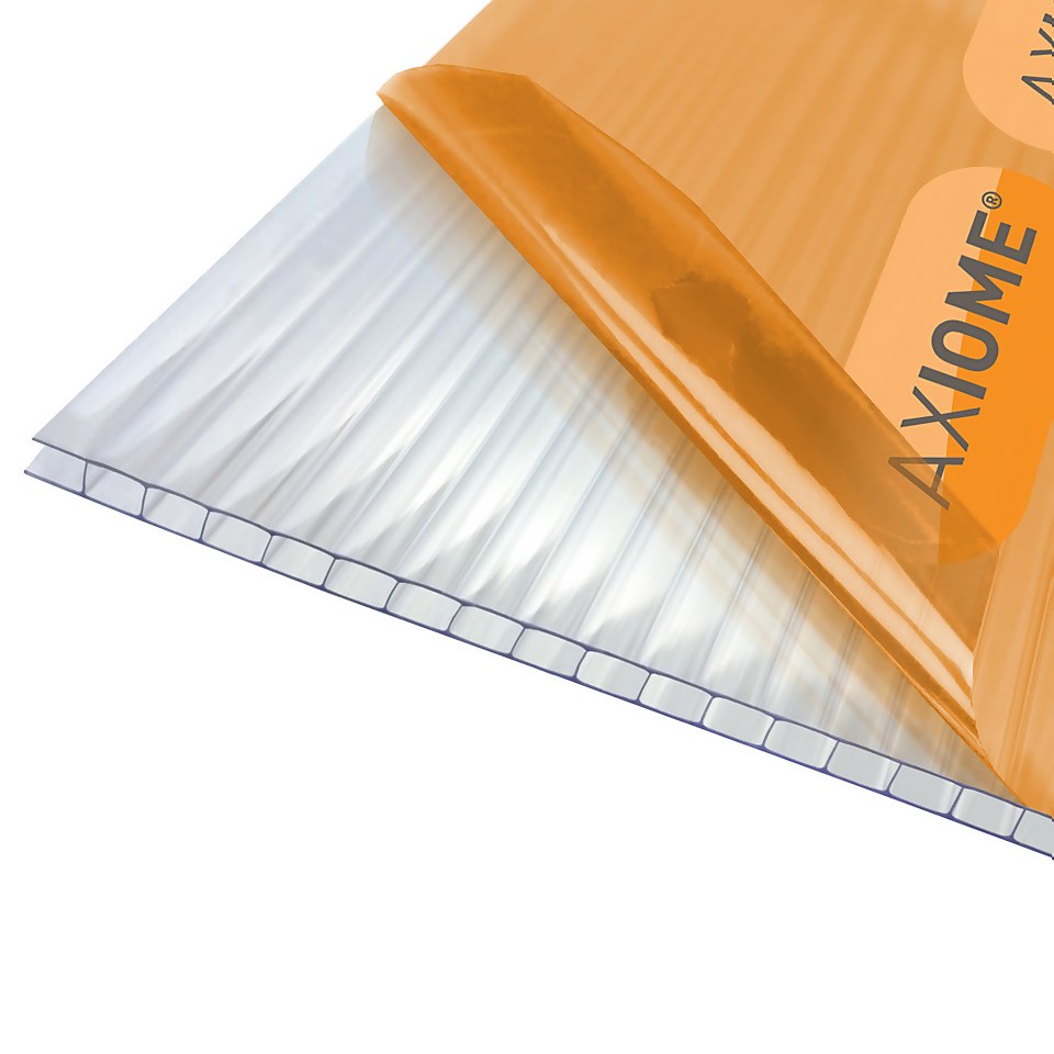 Axiome® Clear 4mm Twinwall Glazing Sheets  2100W x 1000L mm