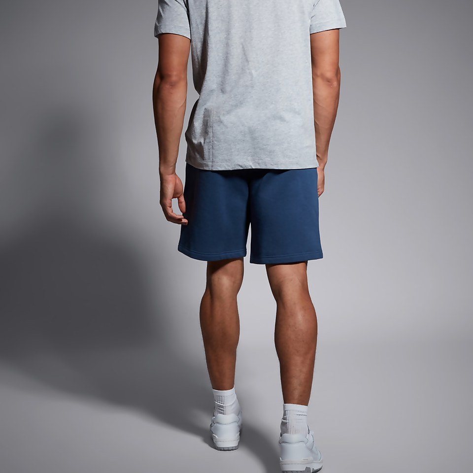 MENS CAPTAINS PIN-TUCK 9IN SHORT BLUE