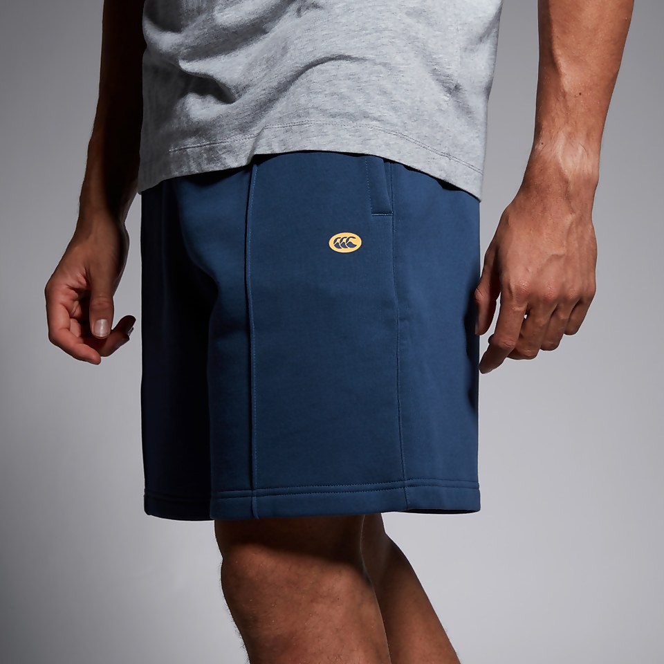 MENS CAPTAINS PIN-TUCK 9IN SHORT BLUE