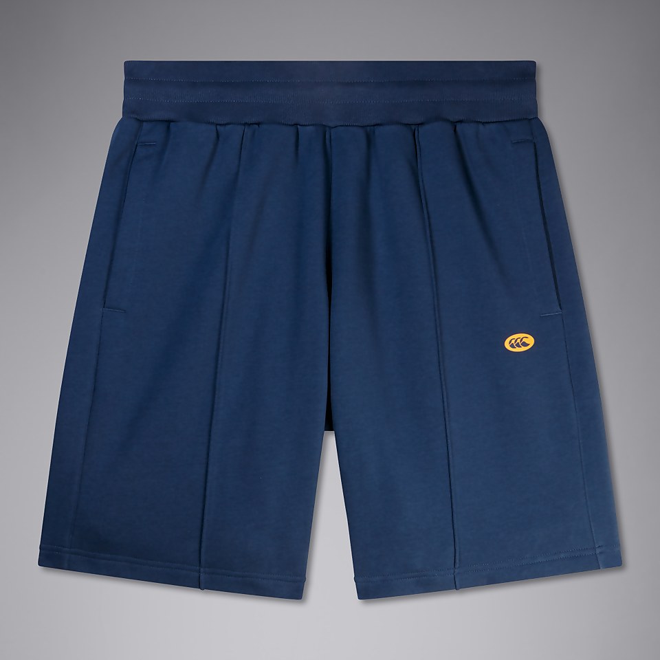 MENS CAPTAINS PIN-TUCK 9IN SHORT BLUE