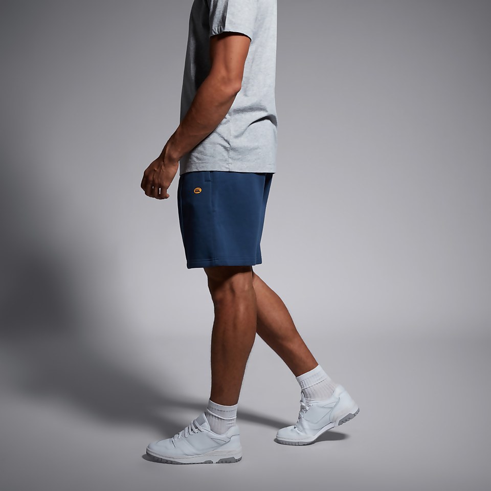 MENS CAPTAINS PIN-TUCK 9IN SHORT BLUE