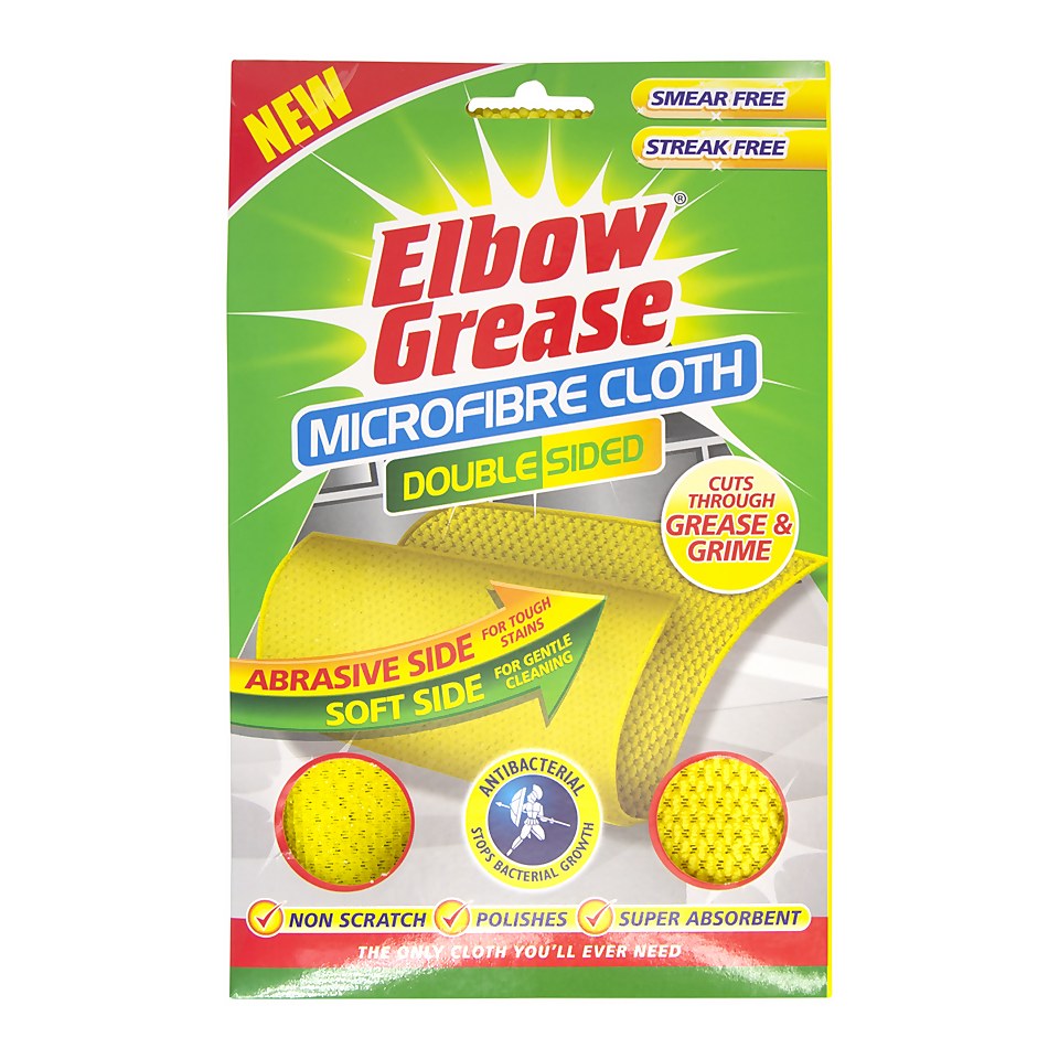 Elbow Grease Double Sided Microfibre Cloth - 1 Pack