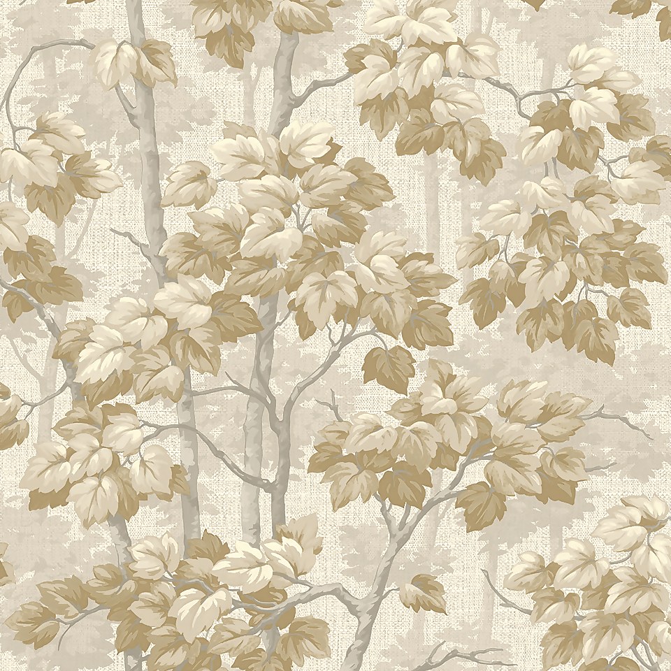 Belgravia Decor Giorgio Tree Cream Textured Wallpaper