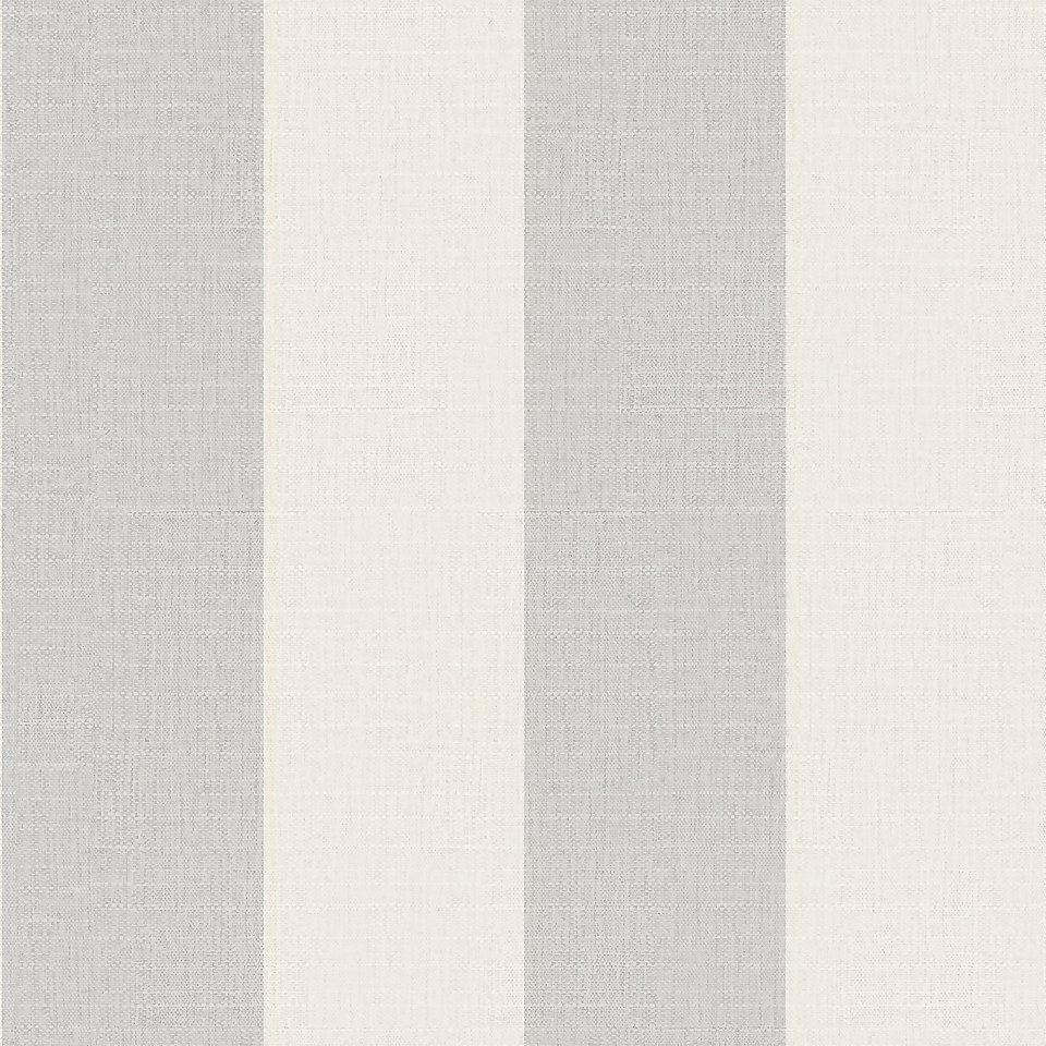 Belgravia Decor Striped Silver Textured Wallpaper Homebase
