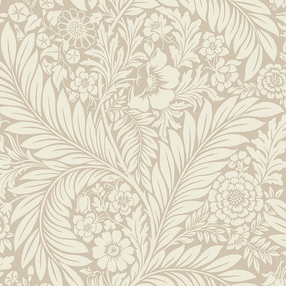 Belgravia Decor Florence Leaf Cream Wallpaper