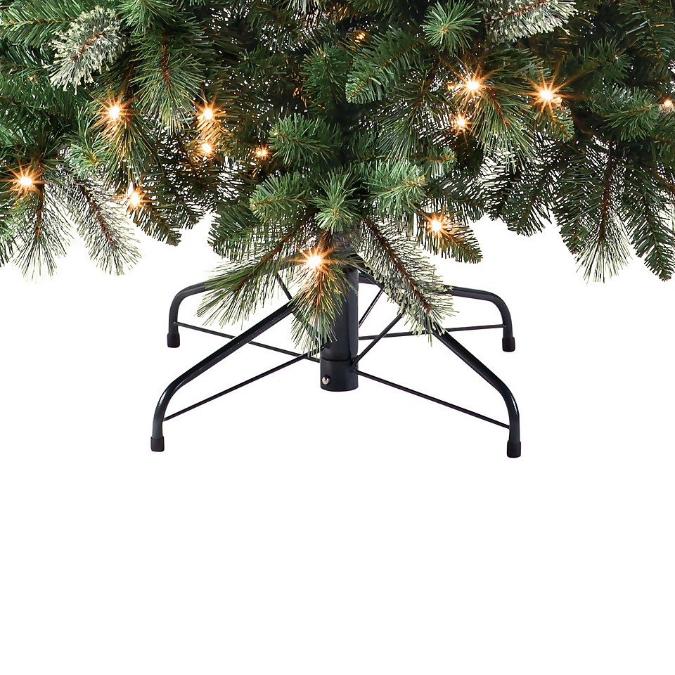 7ft Scandinavian Pine Pre-lit Artificial Christmas Tree | Homebase