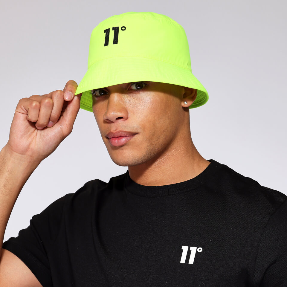 Nylon Bucket Hat Safety Yellow 11 Degrees