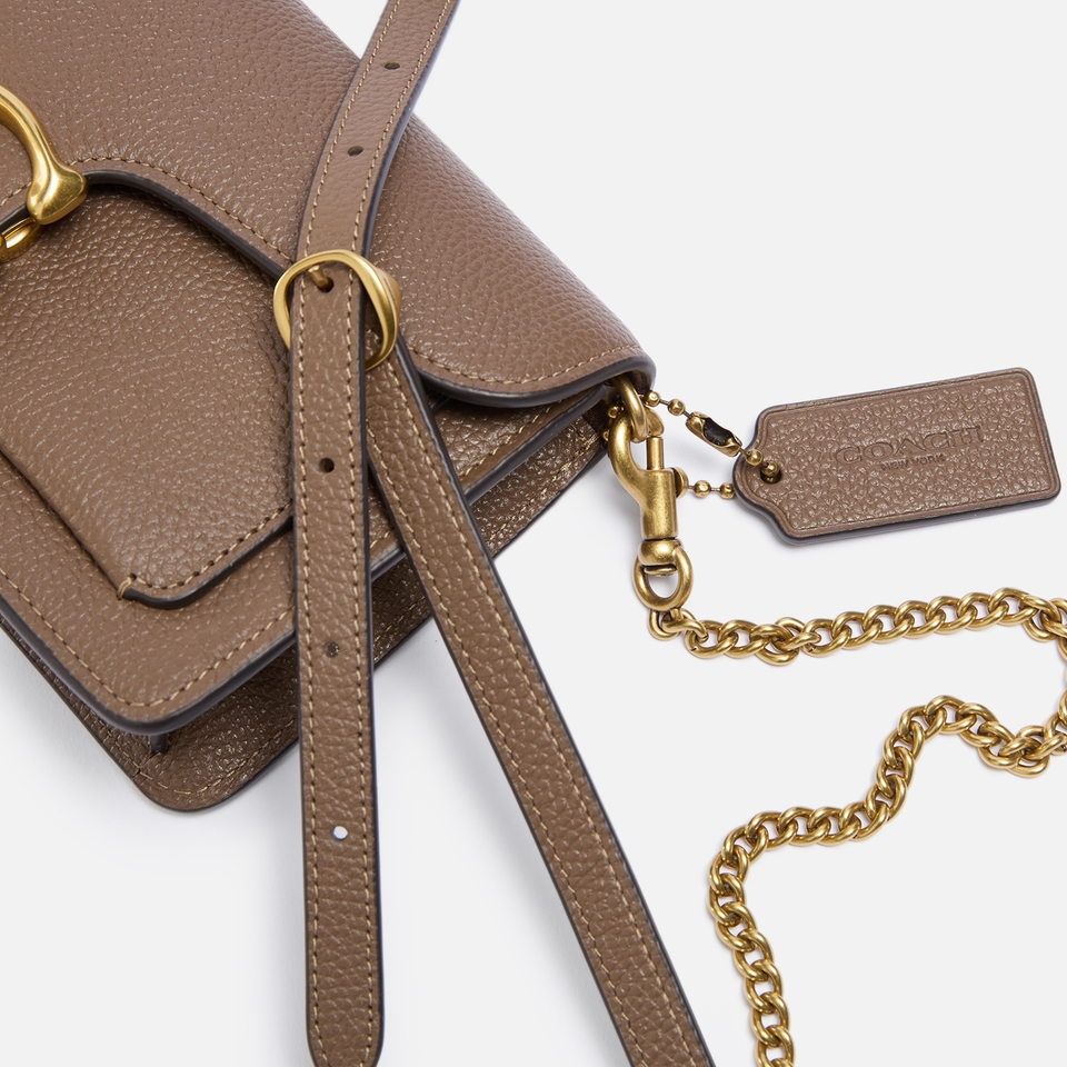 Coach Tabby Chain Leather Clutch Bag