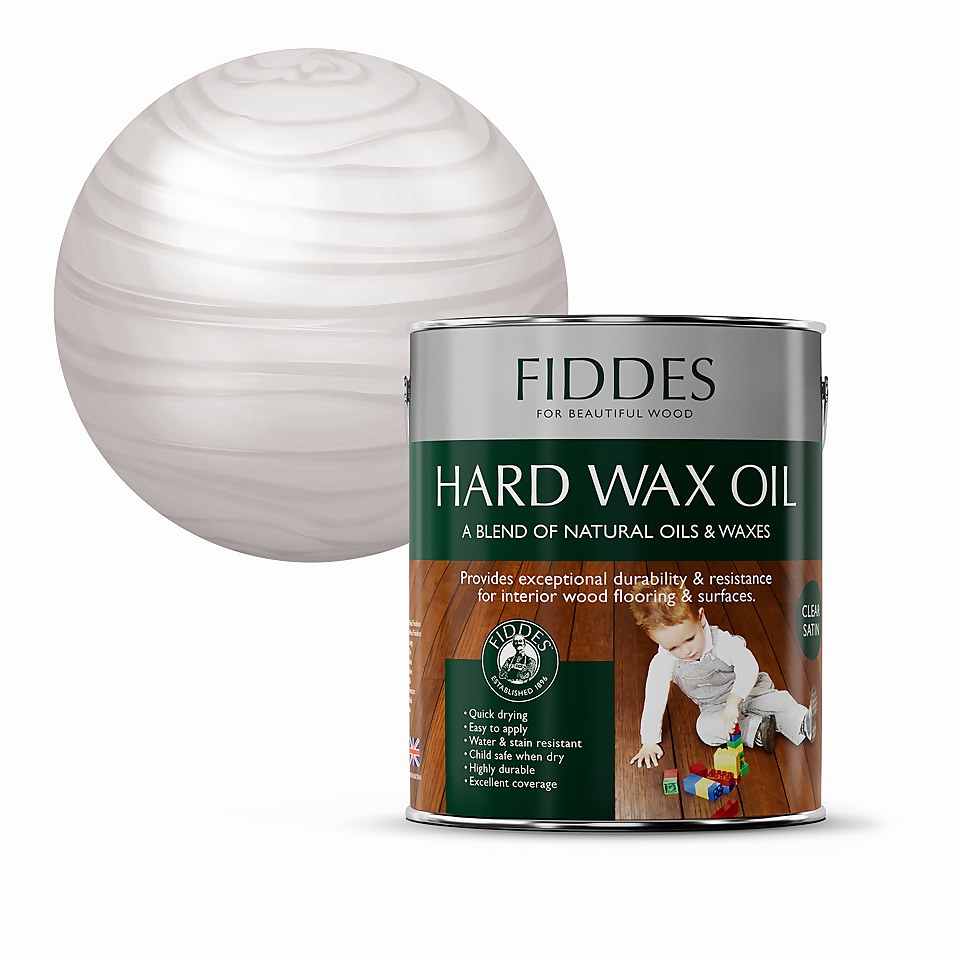 Fiddes Hard Wax Oil White - 2.5L