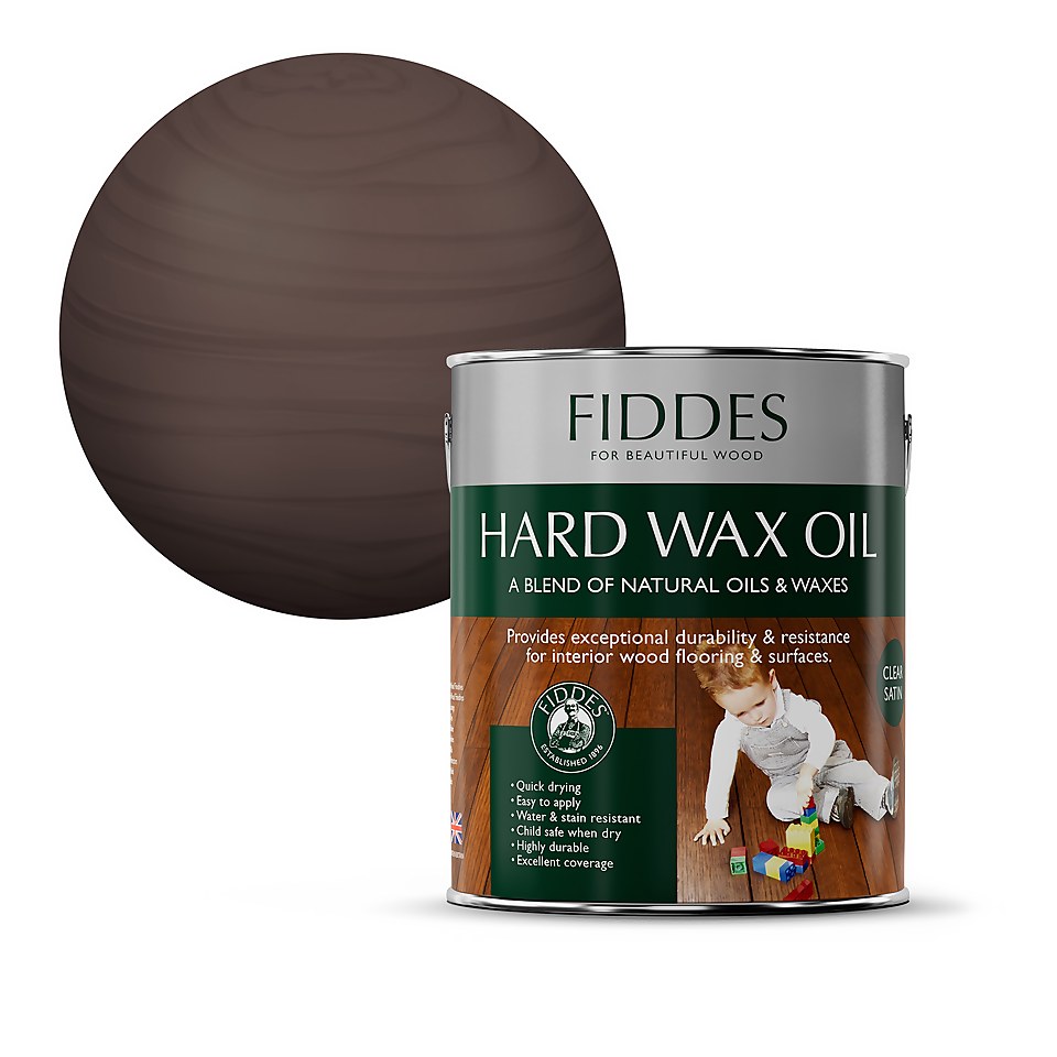Fiddes Hard Wax Oil Dark Oak - 2.5L