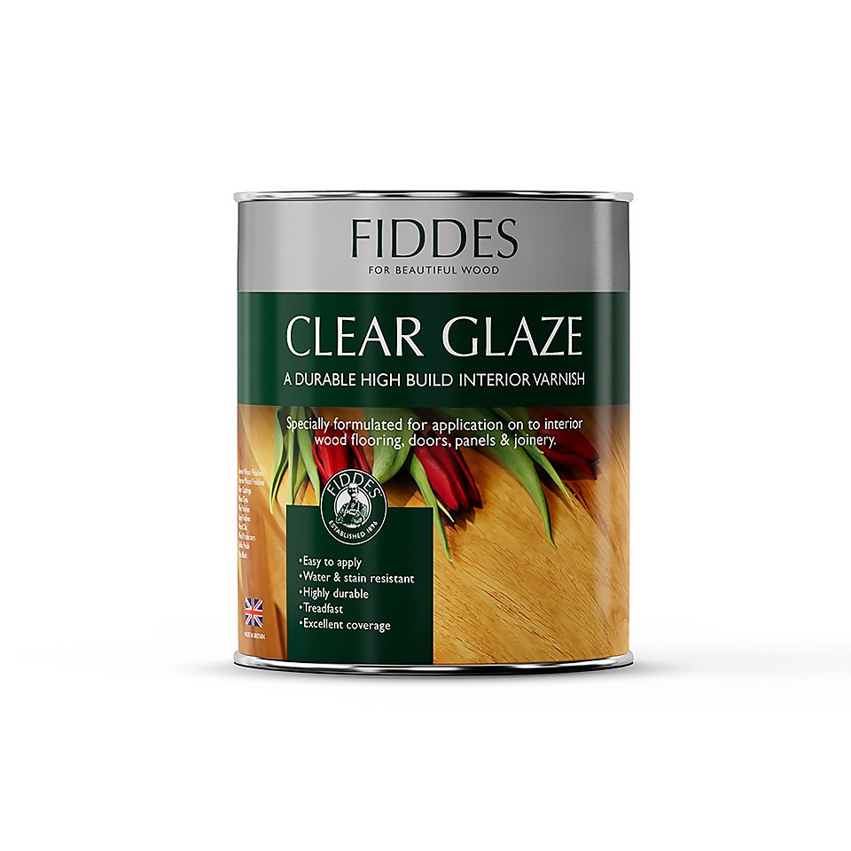 Fiddes Clear Glaze Matt Wood Varnish - 2.5L