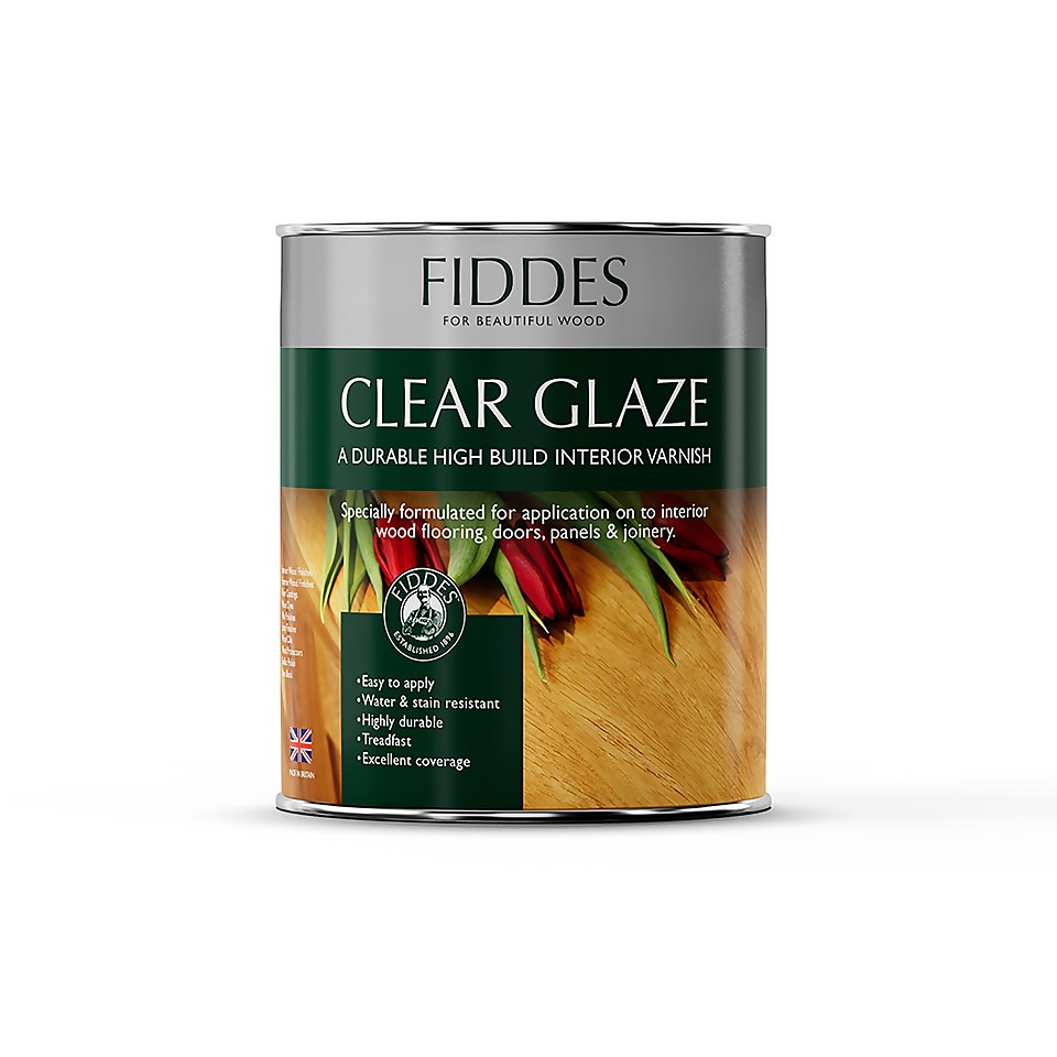 Fiddes Clear Glaze Matt Wood Varnish - 5L