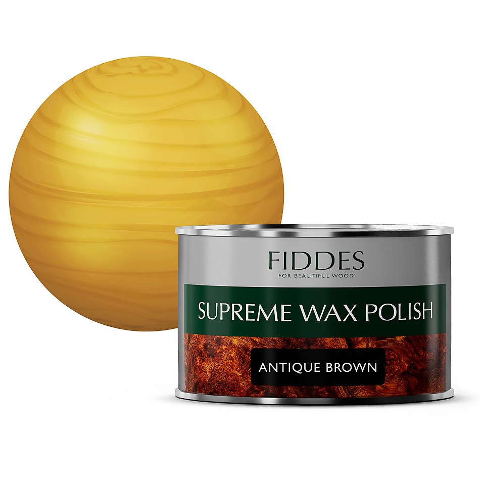 Fiddes Supreme Wax Polish Antique Brown - 400ml