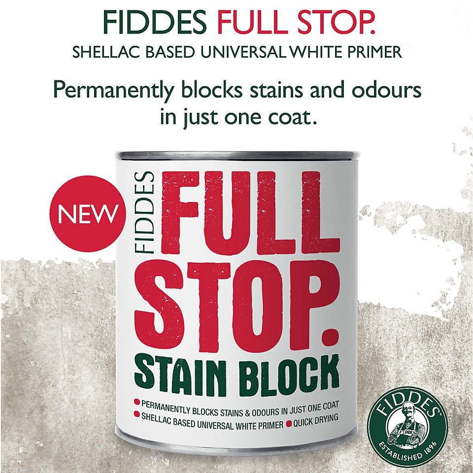 Fiddes FULL STOP Stain Block Primer - 1L