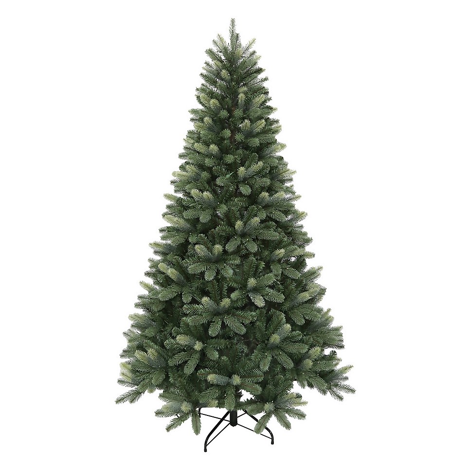 7ft Oregon Spruce Prelit Artificial Christmas Tree Homebase