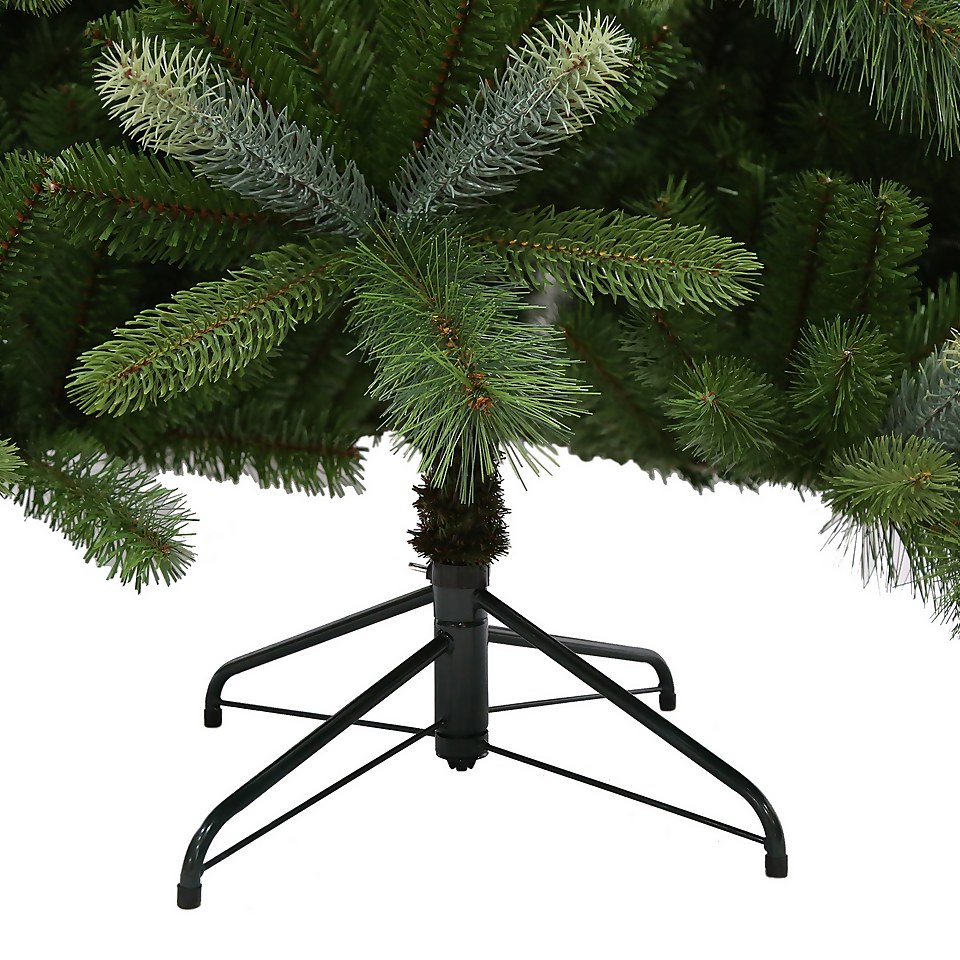 7ft Oregon Spruce Prelit Artificial Christmas Tree Homebase
