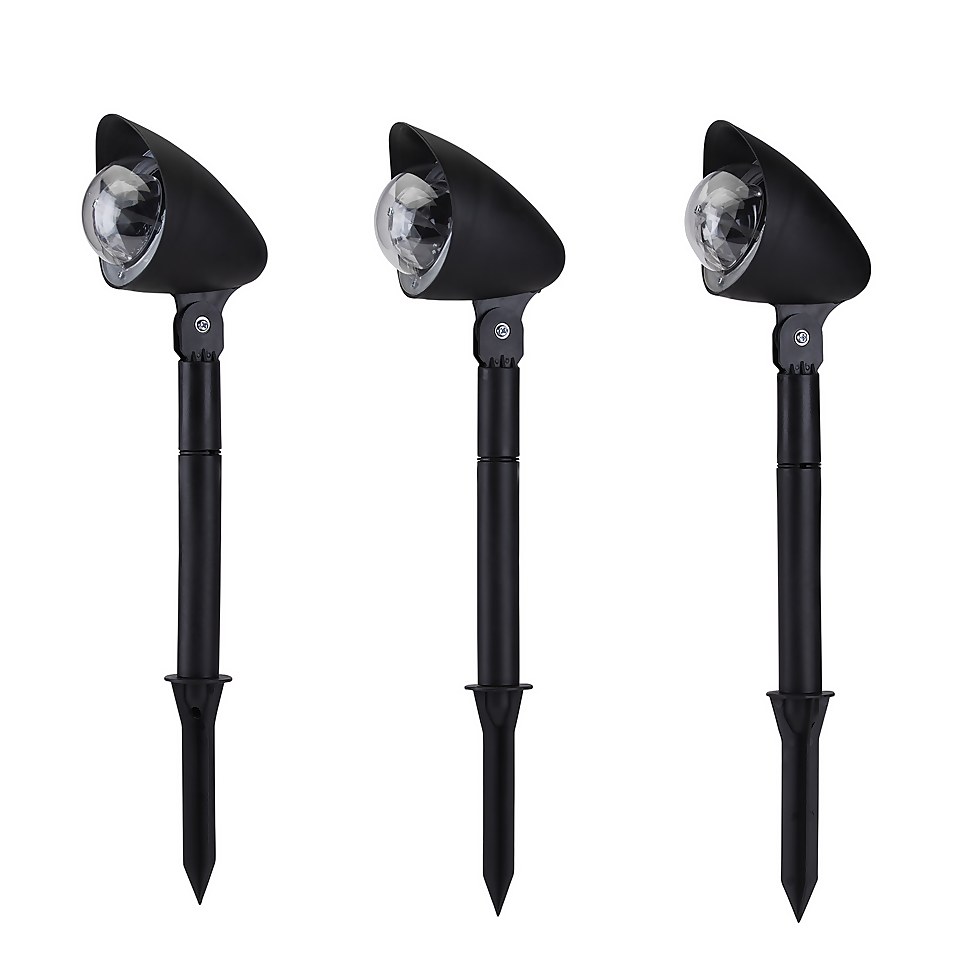 3 Piece LED Disco Projector Outdoor Christmas Light Homebase