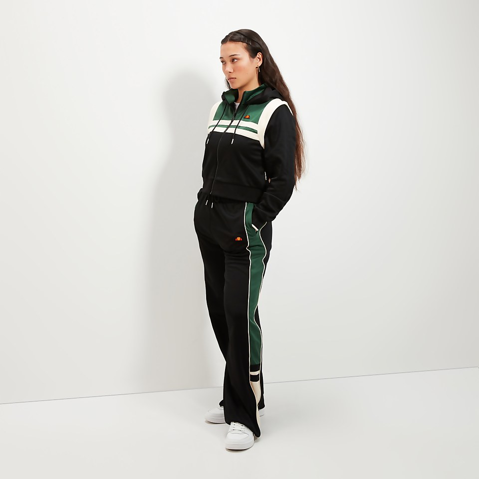 Crop-Trainingstop Perna für Damen, Schwarz