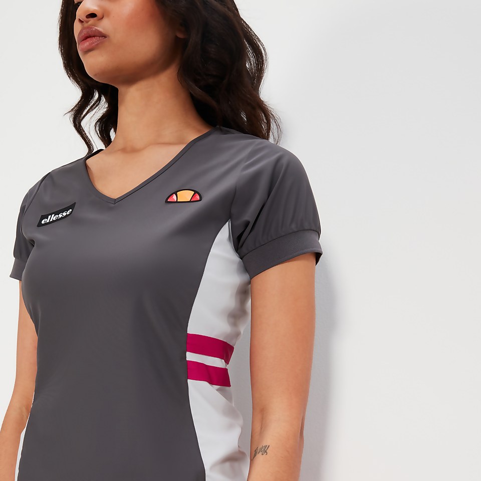 T-Shirt Lowery für Damen, Dunkelgrau