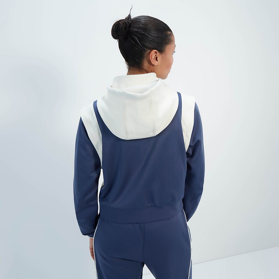 Crop-Trainingsoberteil Perna für Damen, Dunkelblau
