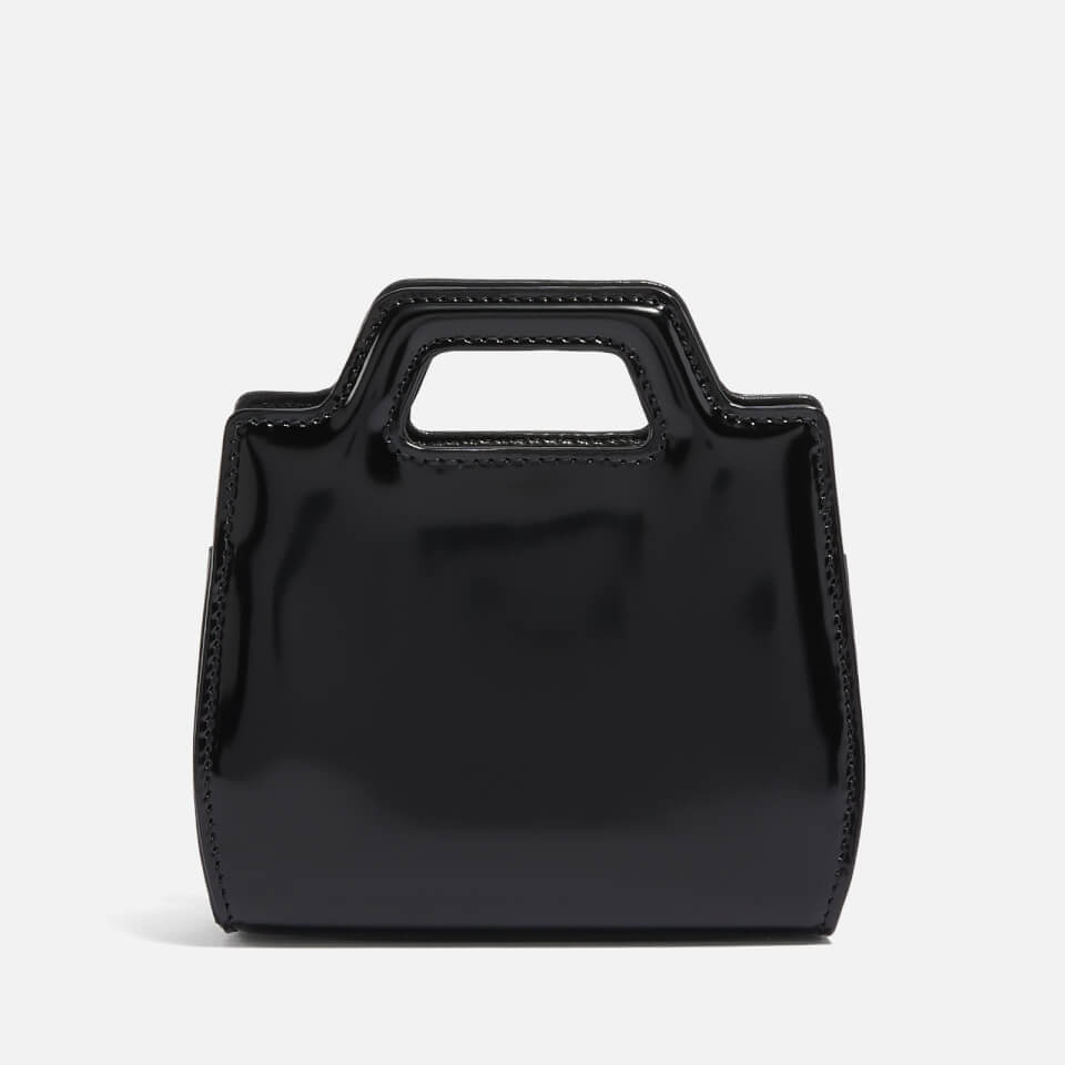 Ferragamo Wanda Micro Patent-Leather Tote Bag