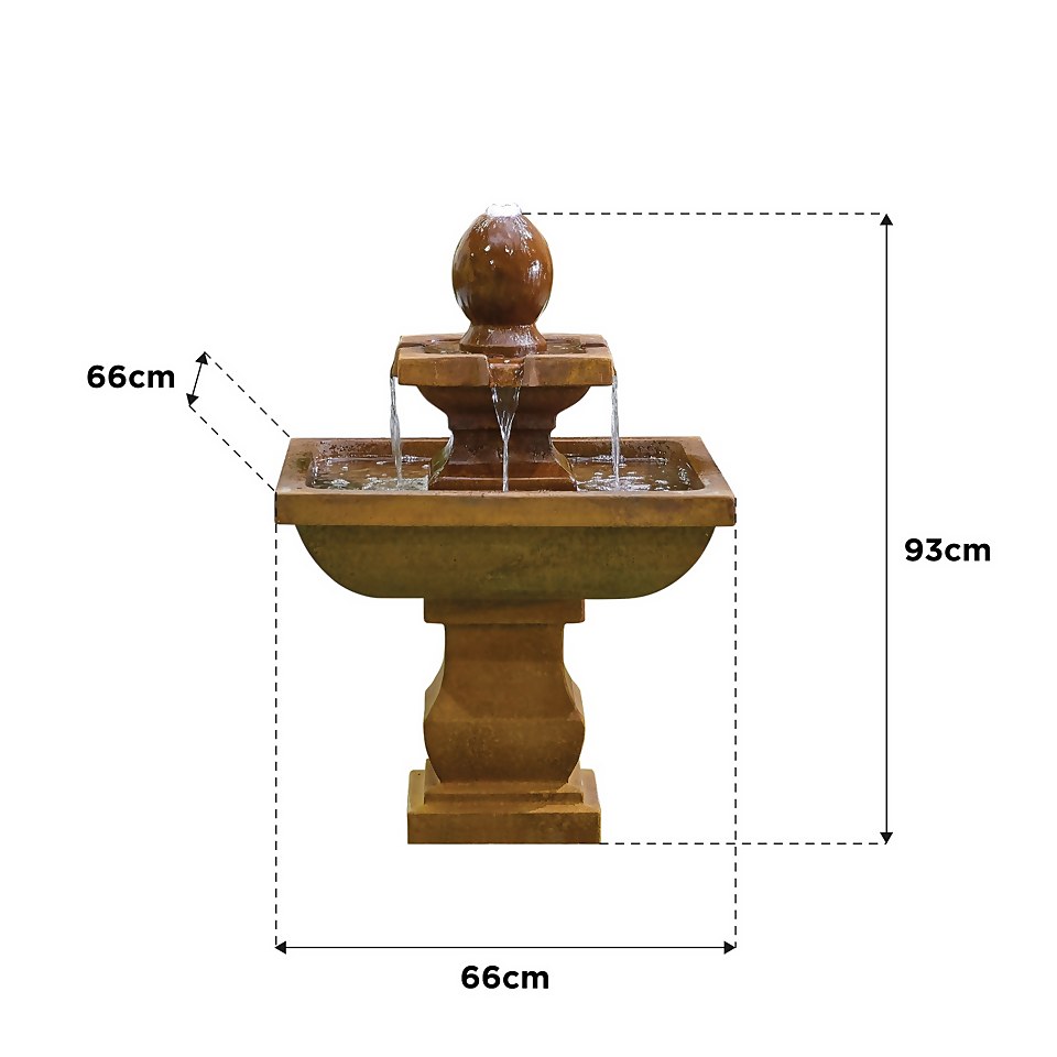 Stylish Fountain Odyssey Water Feature with LEDs
