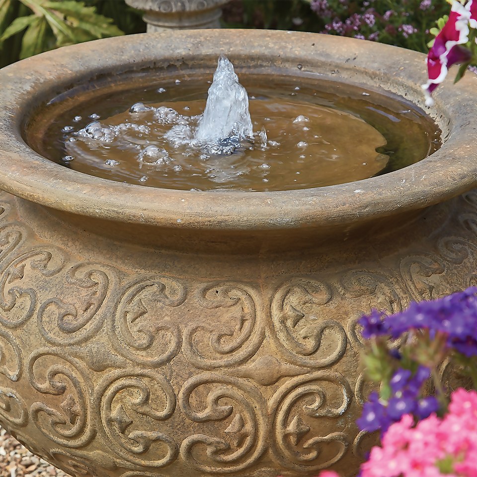 RHS Rosemoor Water Feature with LED Homebase