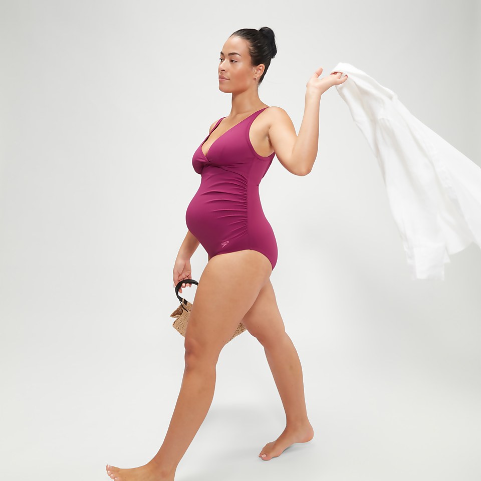 Maillot de bain Femme Maternity col en V dos en U baie